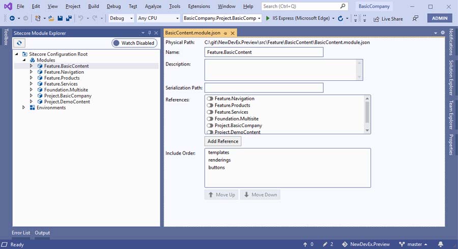 Sitecore Visual Studio - Alpha Solutions
