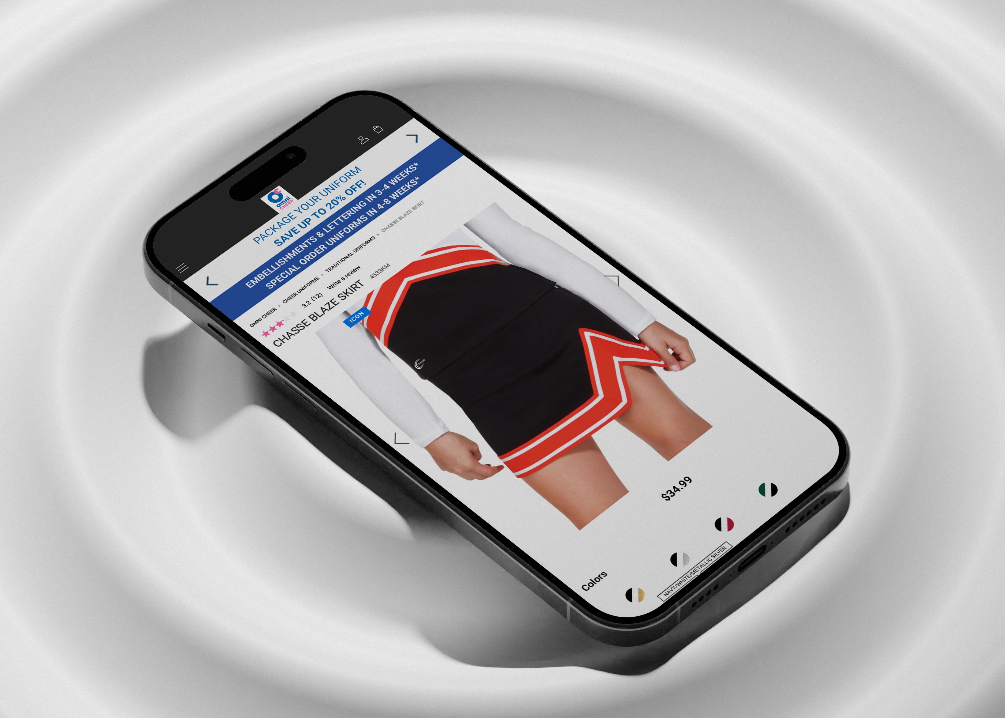 Omnicheer mobile view