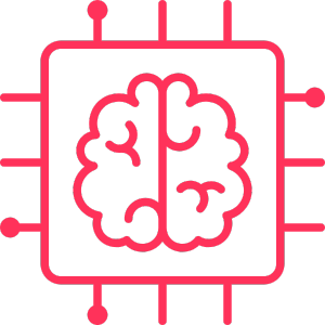 AI hjerne ikon