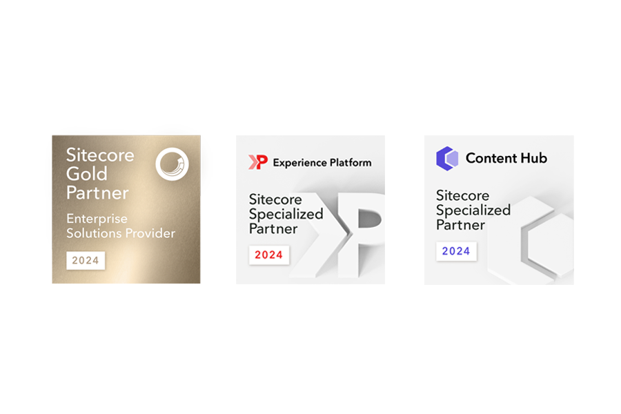 Sitecore Partner logo and specialization badges