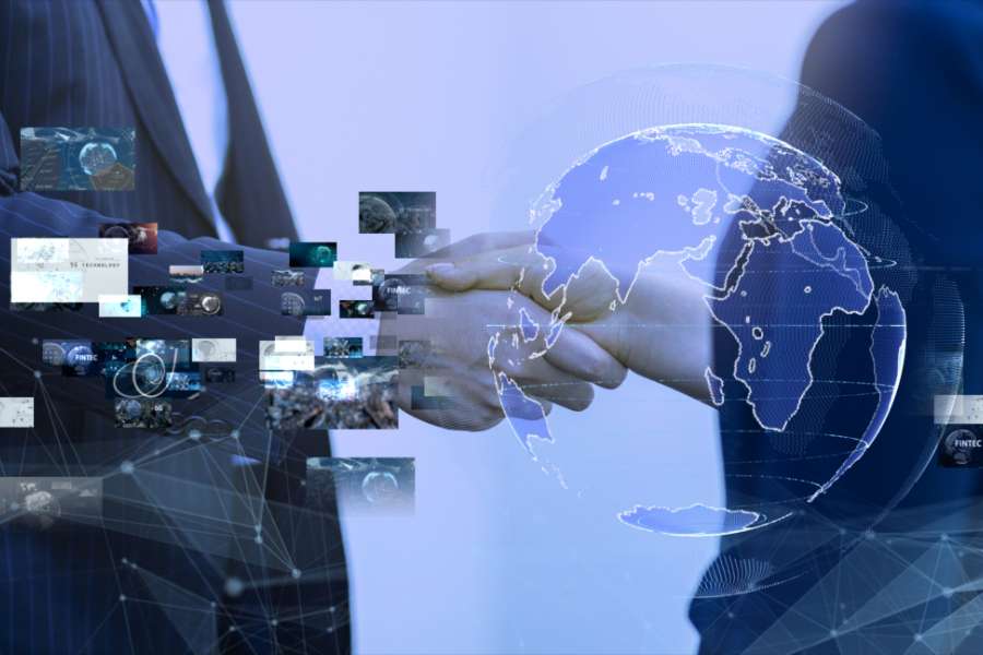 Global forretningsaftale lukkes med håndtryk