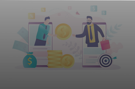 Illustration af online transaktion