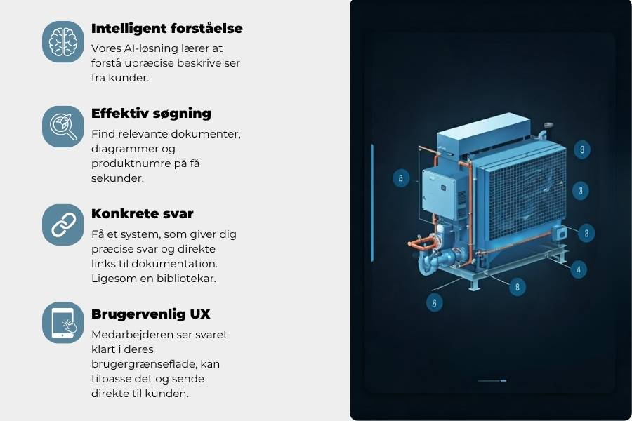 AI LLM forslag til bedre supportfunktioner