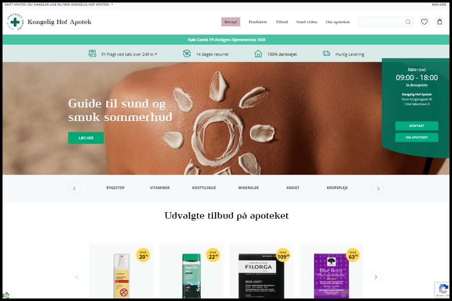 A-apoteket screenshot website