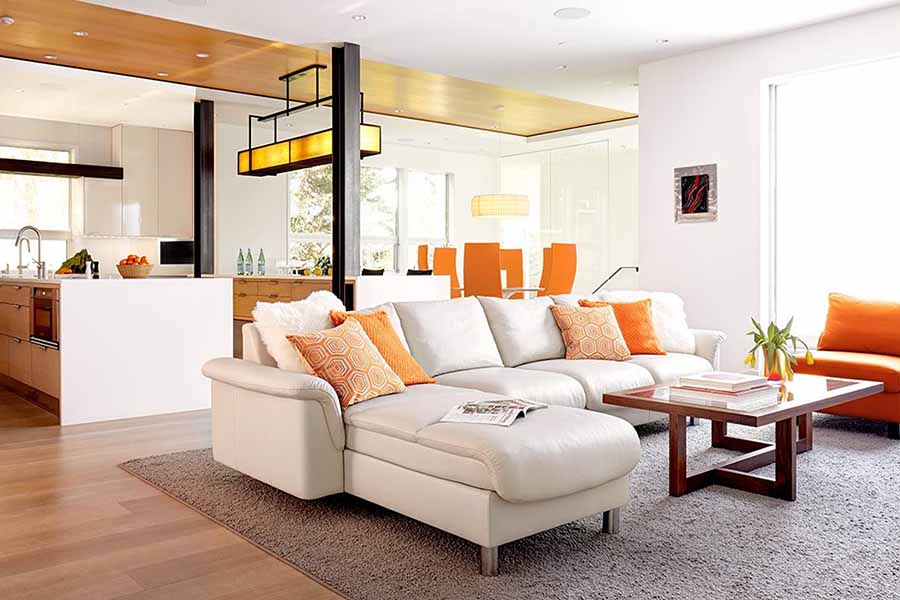 Ekornes furniture in living room