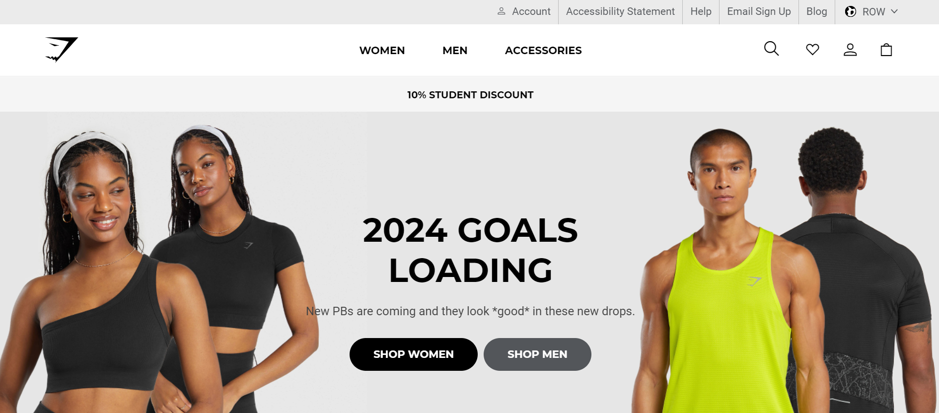 Gymshark - website