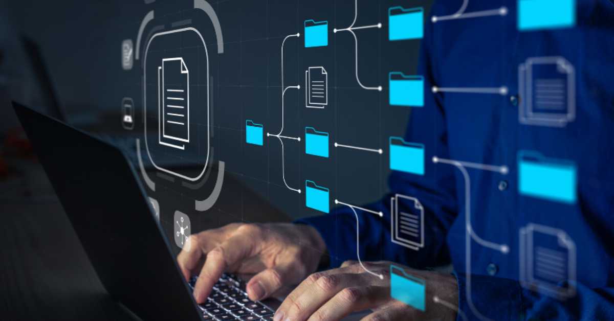 Product data handling in folders
