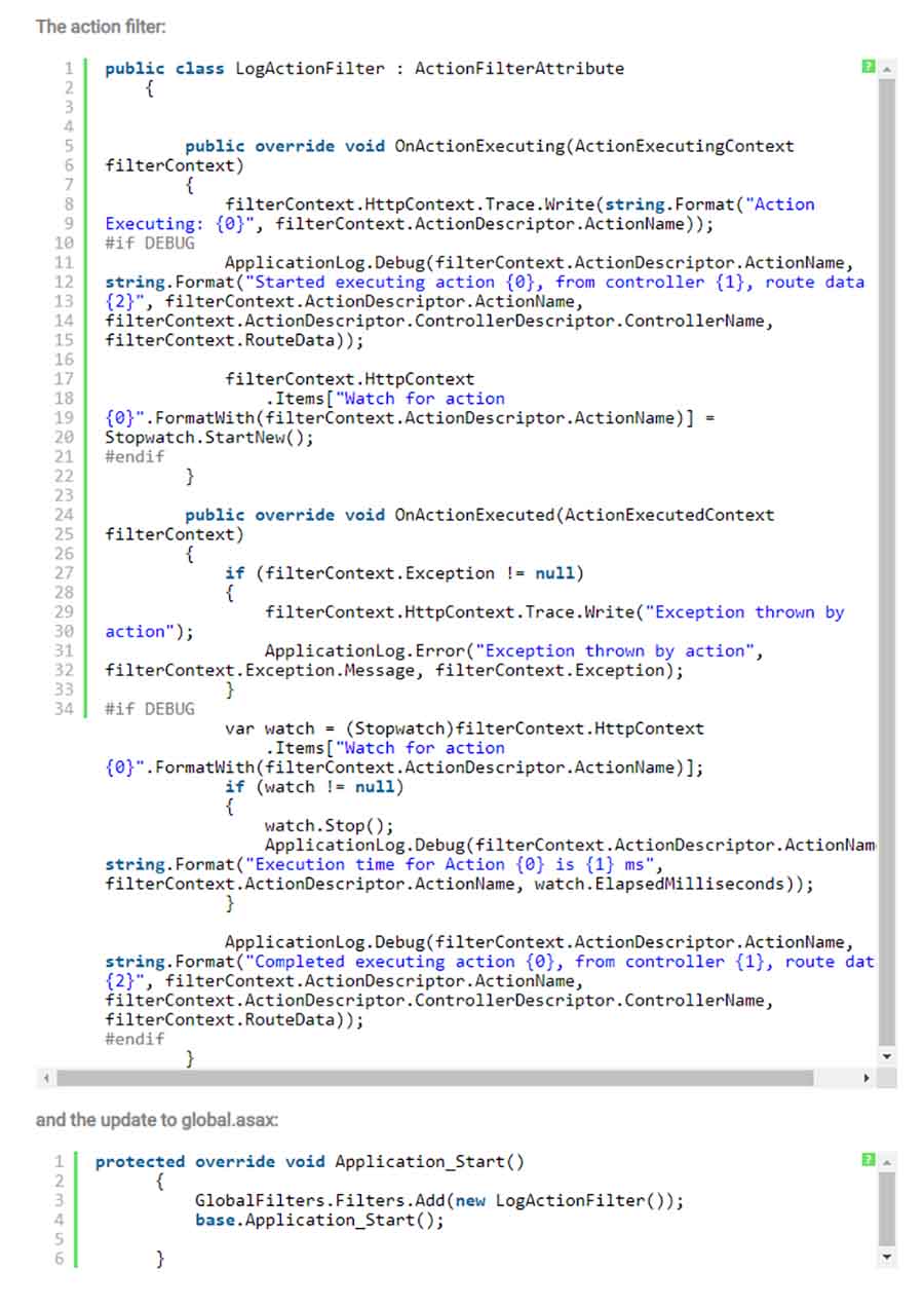 Measuring Performance of each action in MVC