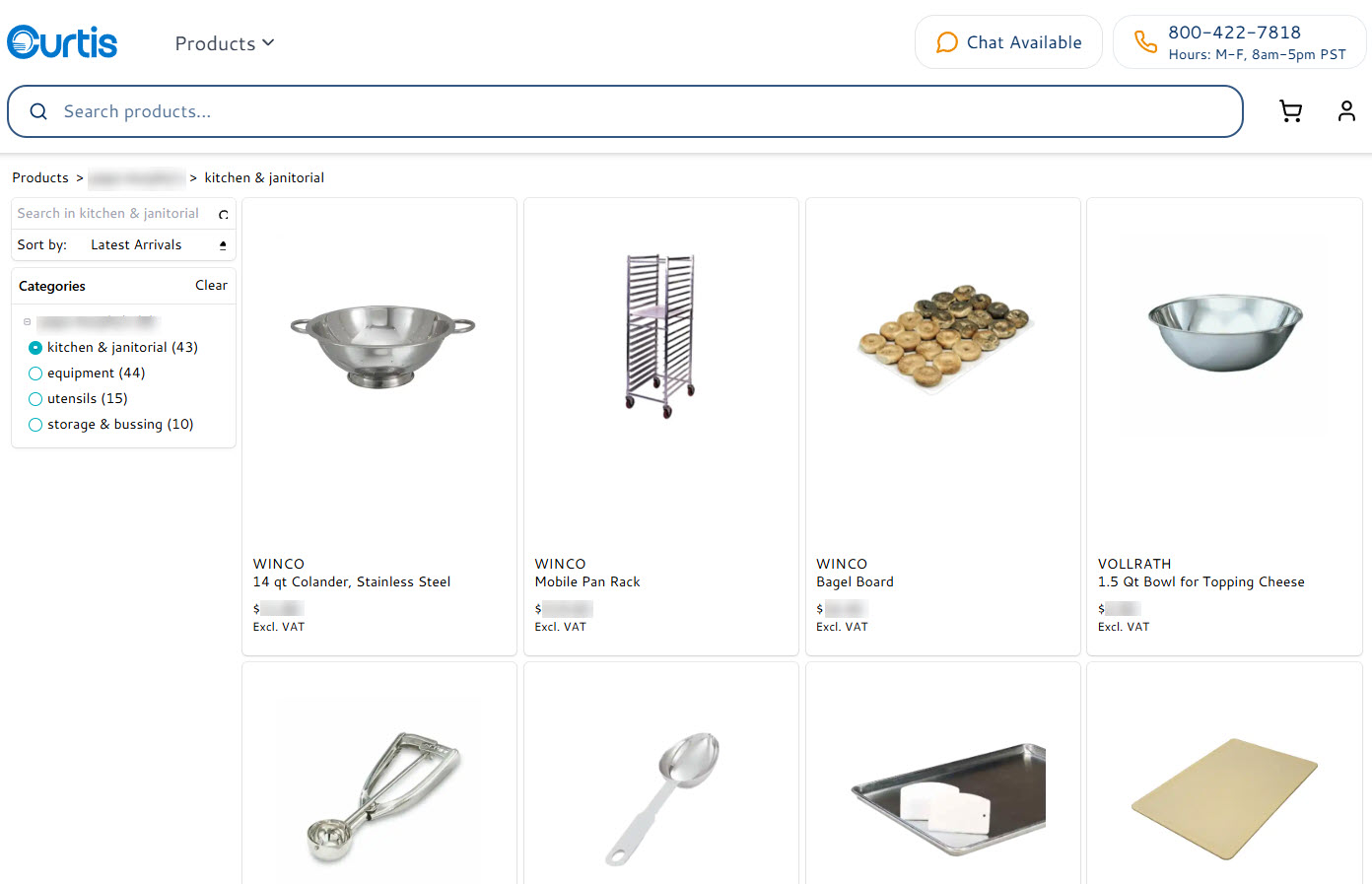 Curtis Category Page Blurred
