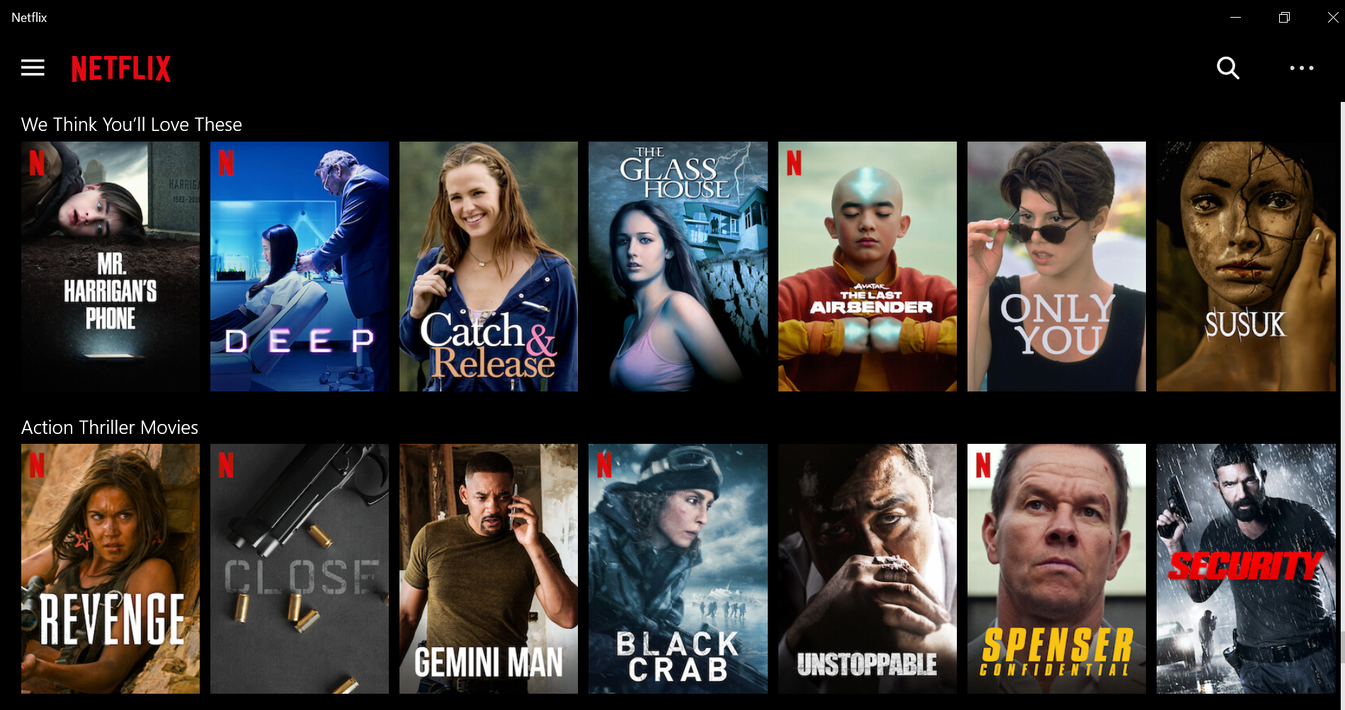 Netflix website