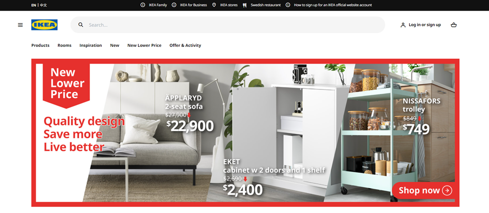 Ikea - website