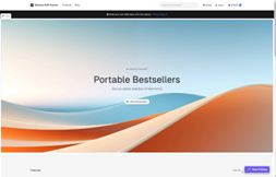 Medusa B2B Starter Homepage with hero banner image controlled by Contentstack