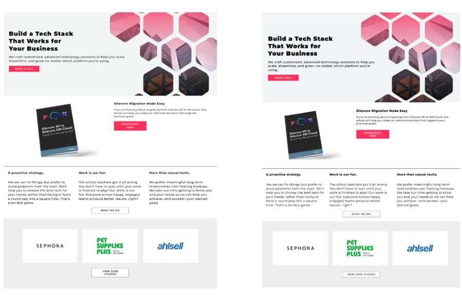 XM Cloud vs Live site