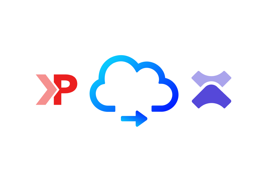 Sitecore XP To Sitecore XM Cloud - White - with cloud in the middle