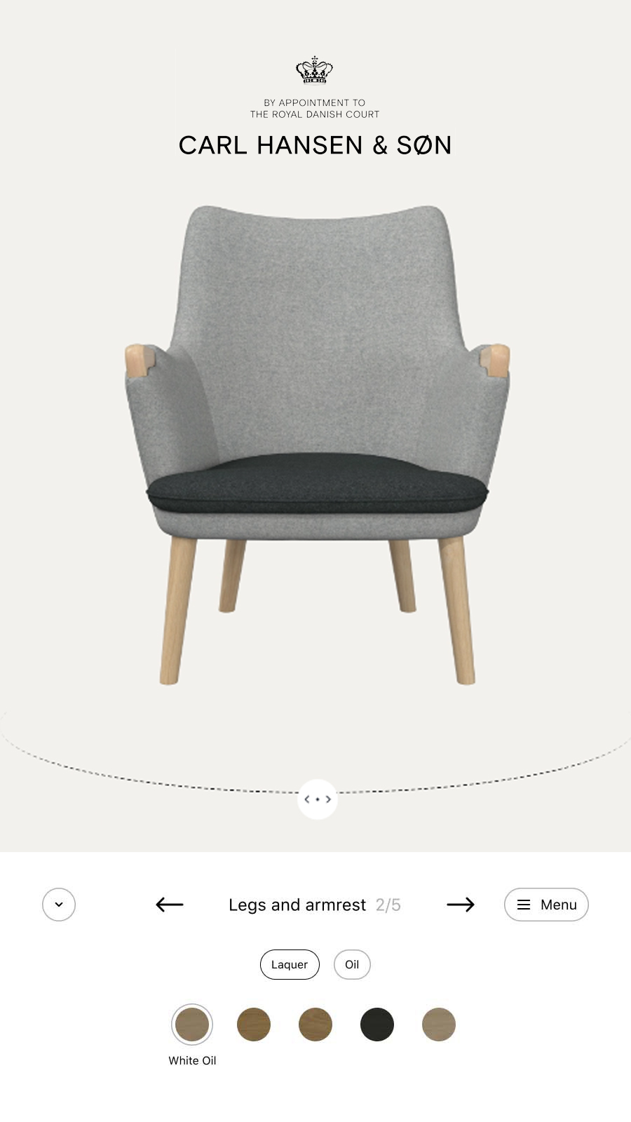 Product Configurator for the CH71 chair